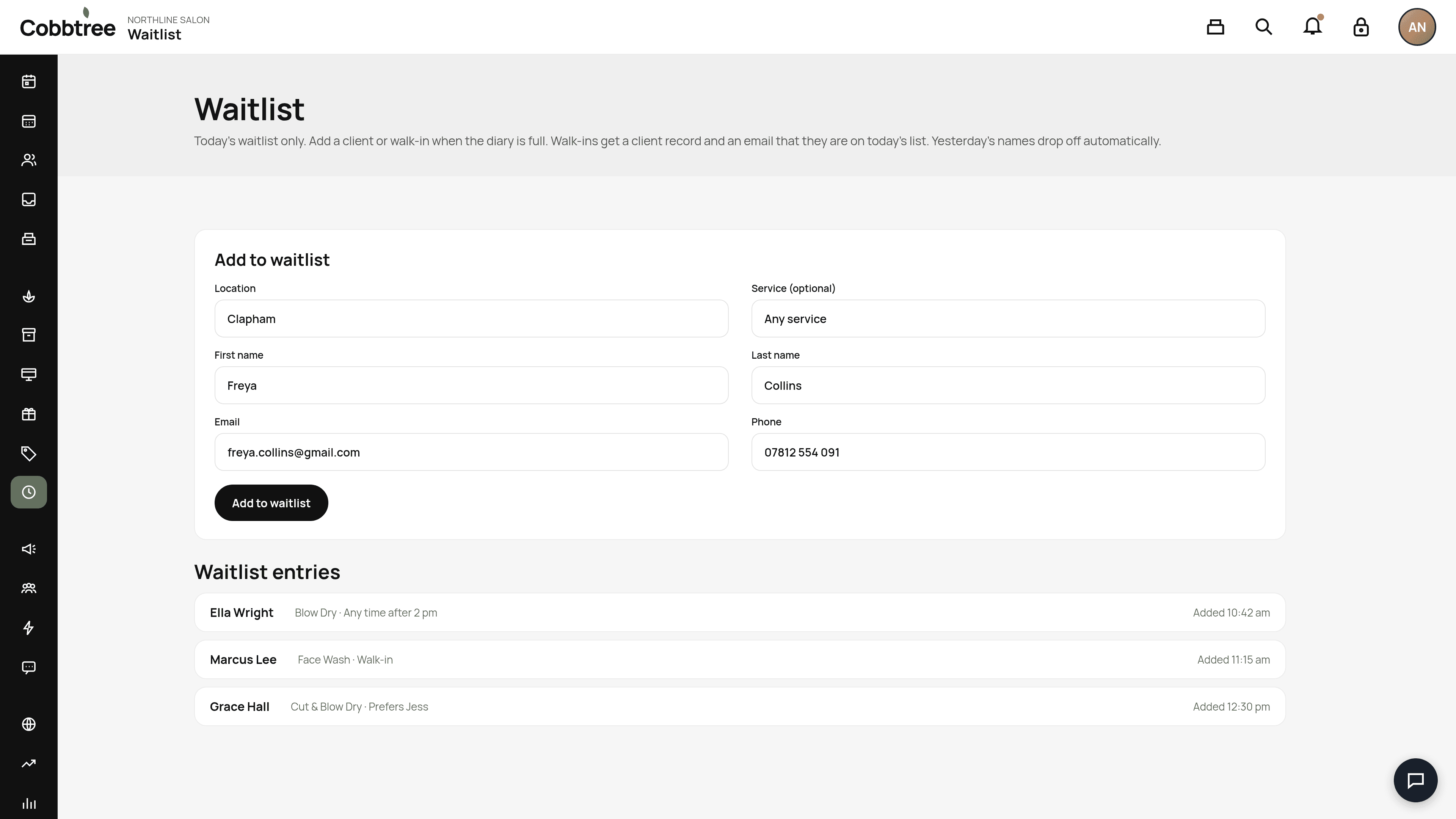 Waitlist